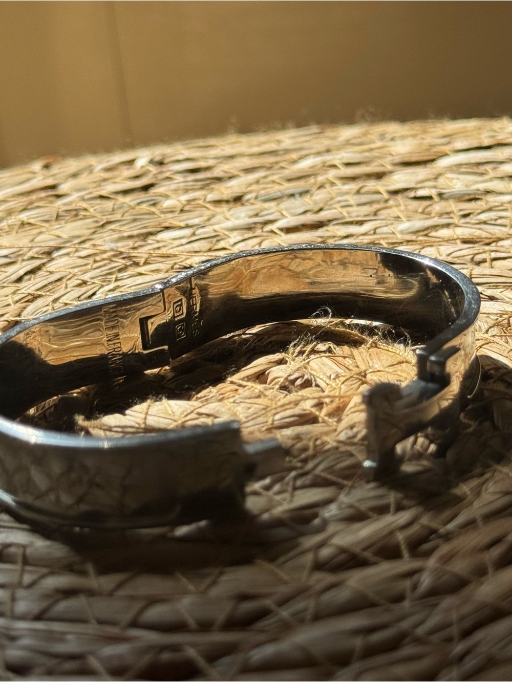 Authentic Hermès Clic H Silver Bracelet – As-Is | Minor Clasp Issue | PM Size - Picture 6 of 6